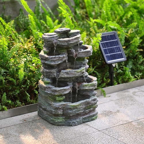 Outdoor solar rockery water - solar,