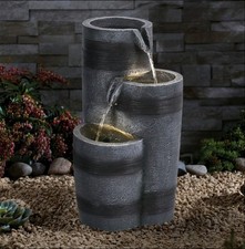 Tri-Barrel Cascading Water