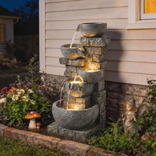 Outsunny 5 Tiers Outdoor Water