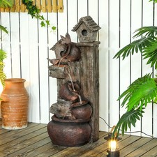 2-in-1 Waterfall Fountain with