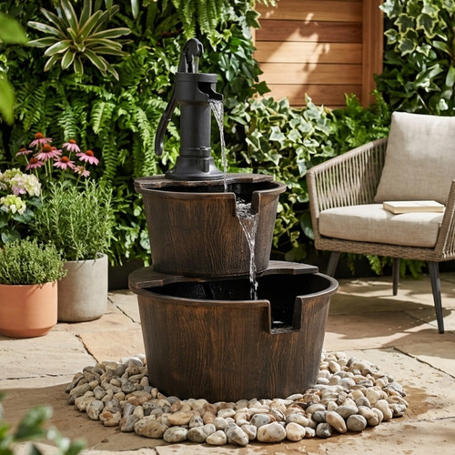 Rustic barrel water - barrel, feature