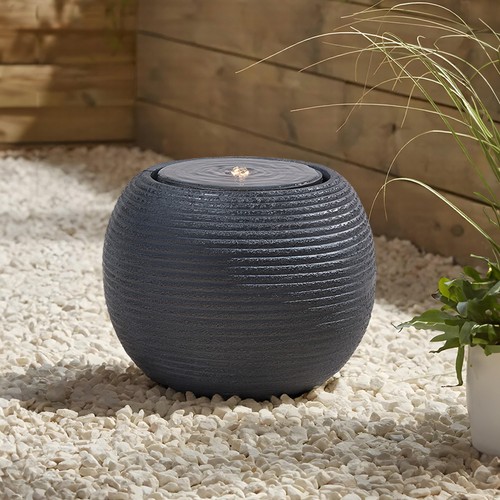 Water feature stone sphere - water,