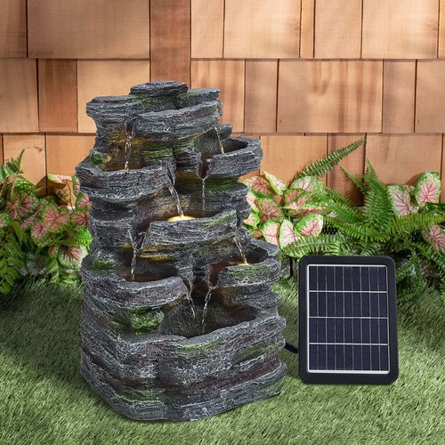 Solar power water fountain - power,