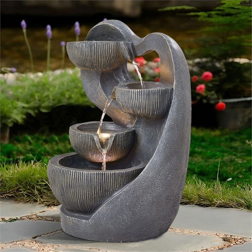 Electric waterfall fountain - waterfall,